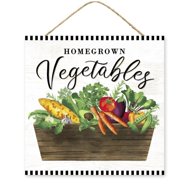 10" Homegrown Vegetable Sign AP7100