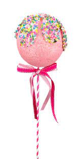 18" by 4.5" Pink Cake Pop Pick  63136PK