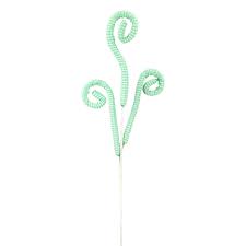 29" Green Gingham Curly Spray with 3 Stems  63110GN