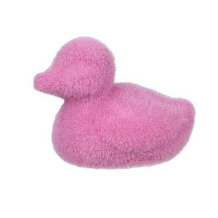 5"Lx3.75"H Flocked Baby Duck  6 Assorted Colors  HE724199