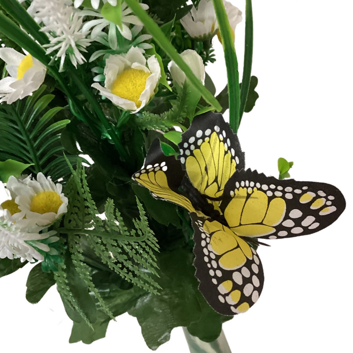 21" Yellow Daisy Butterfly Bush 82501-Yel