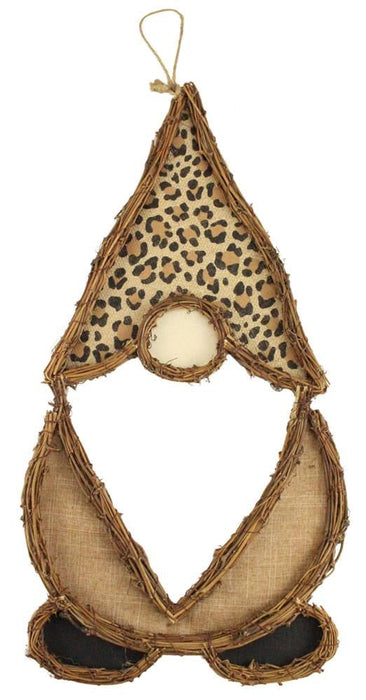 20"Hx10"L Vine/Fabric Gnome  Cream/White/Black/Tan/Natural  KG3084