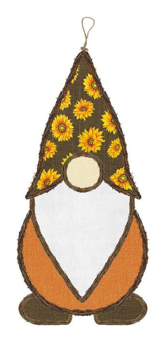 20"Hx9"L Vine/Fabric Gnome  Cream/White/Yellow/Talisman/Brown/Natural  KG3087