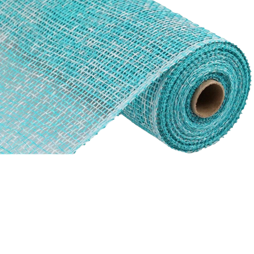 Turquoise - Burlap Ribbon - ( 2 - 1/2 inch | 10 Yards )