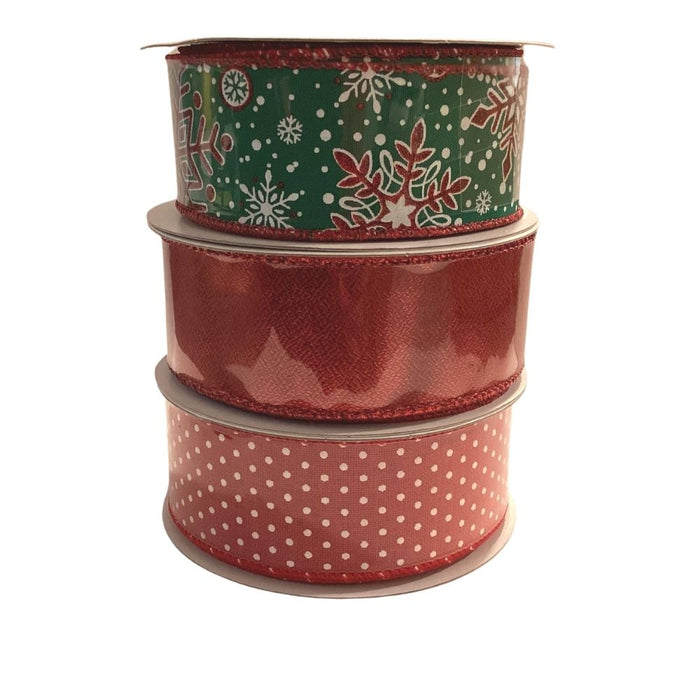 1.5"X10Yd Holly Jolly Asst  12 Asst  RW7974