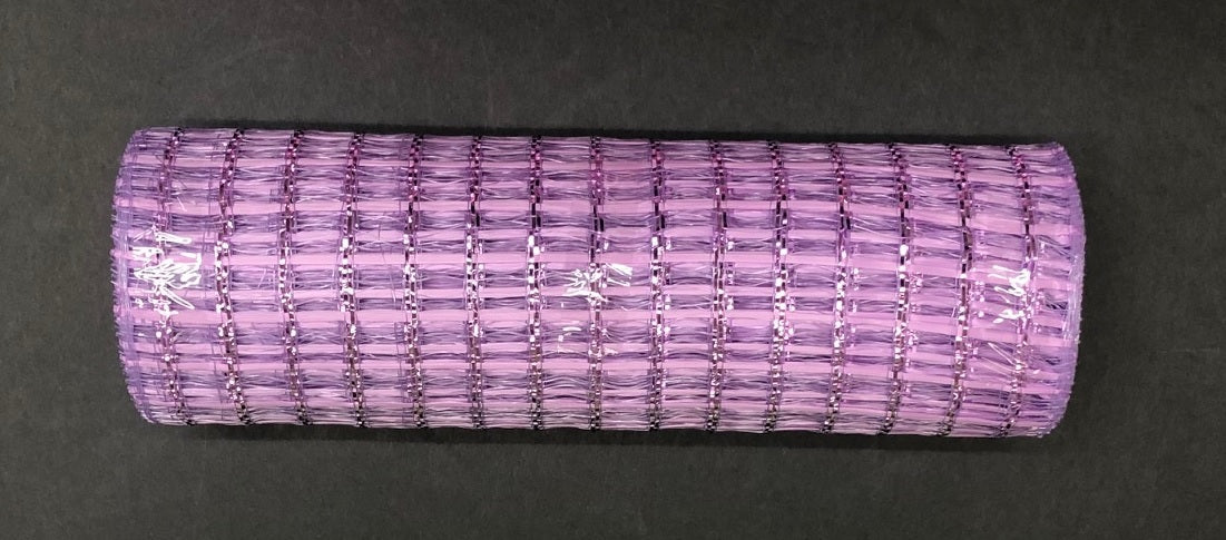 10"X10Y  Lavender Metallic Wide Weave Mesh  XB104310-30