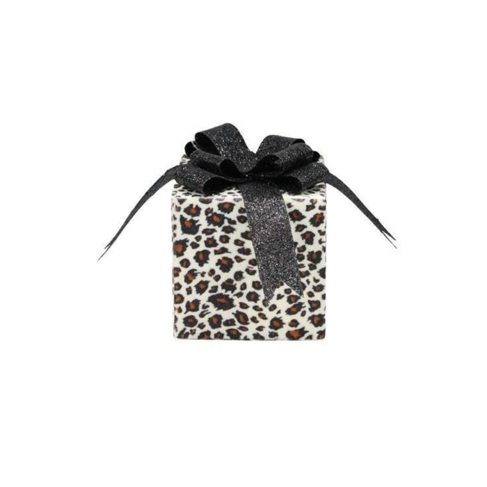 2 Asst 4.75"H Leopard Square Package  White/Black/Brown/Tan  XC8335M6