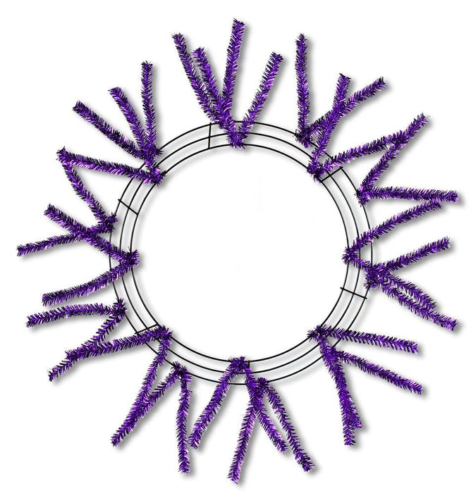 Pencil Work Wreath 24" Metallic Purple XX751123
