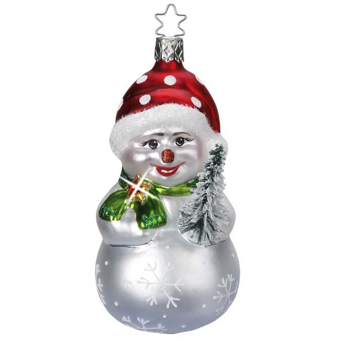 Snowy Friend Limited Edition Snowman Ornament Inge-Glas 1-004-15