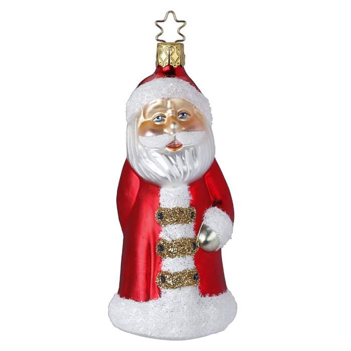 Happy Santa Christmas Ornament Inge-Glas 1-095-16