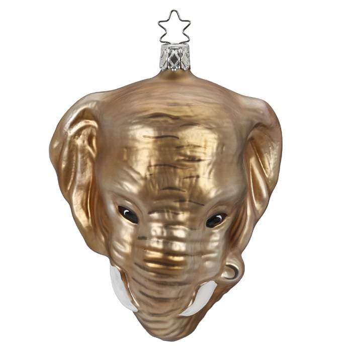 African Elephant Christmas Ornament Inge-Glas 1-101-16