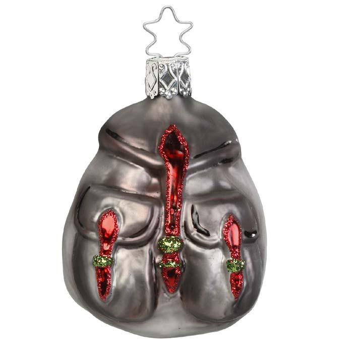 Tirolian Backpack Christmas Ornament Inge-Glas 1-266-15