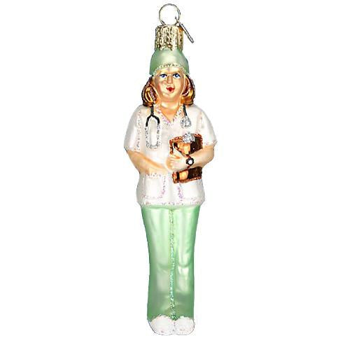 Nurse Old 10203 World Christmas Ornament