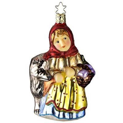 Little Red Riding Hood Inge-Glas Christmas Ornament 1-072-09