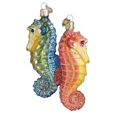 Sea Horse 12039 Old World Christmas Ornament Assorted