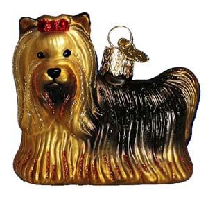 Yorkie Dog 12151 Old World Christmas Ornament