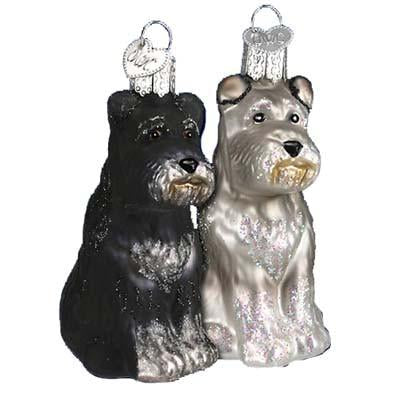 Schnauzer Dog 12264 Old World Christmas Ornament Assorted