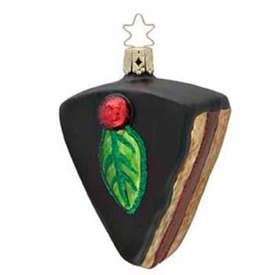 Cherry Temptation Chocolate Dessert Christmas Ornament Inge-Glas 1-244-08