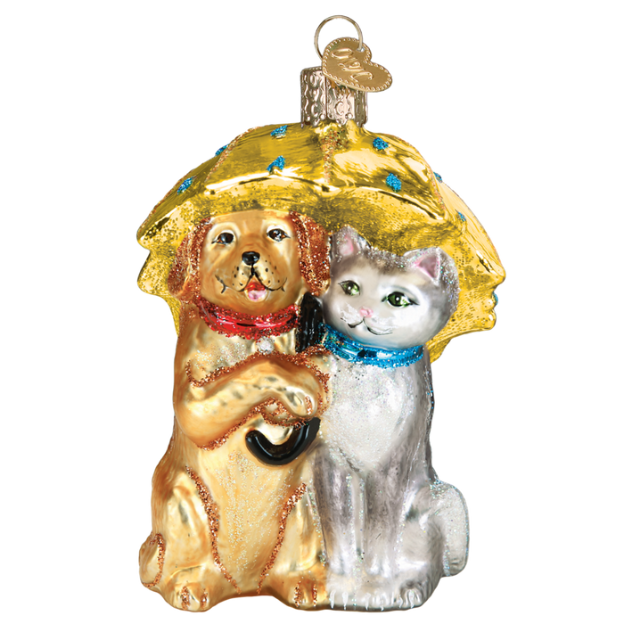 Raining Cats & Dogs 12501 Old World Christmas Ornament