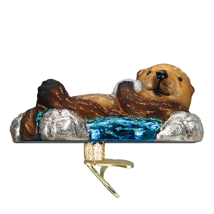 Floating Sea Otter 12506 Old World Christmas Ornament