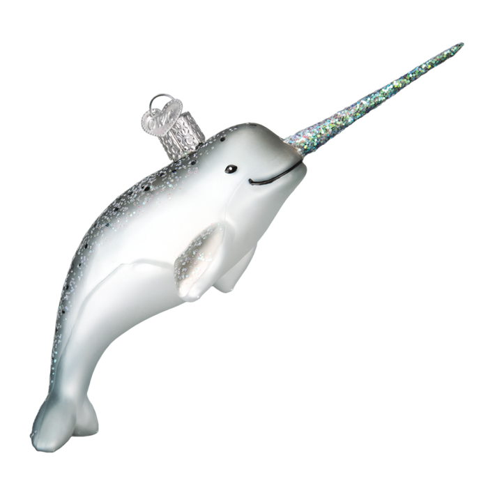 Narwhal Whale 12538 Old World Christmas Ornament