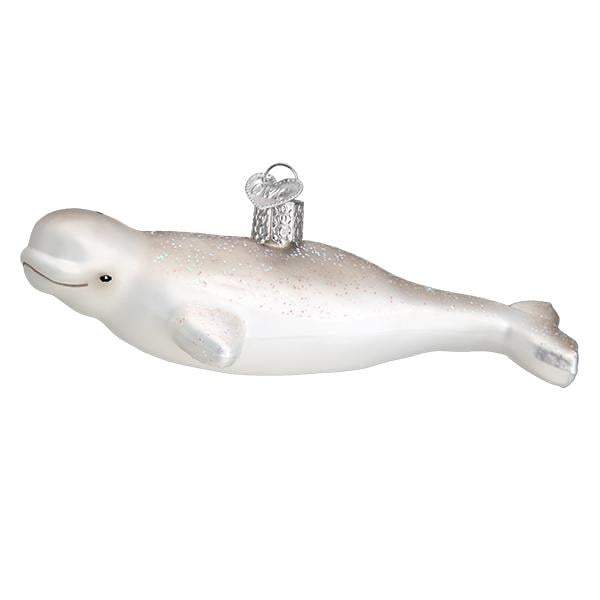 Beluga Whale 12544 Old World Christmas Ornament