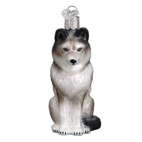 Sitting Wolf 12545 Old World Christmas Ornament