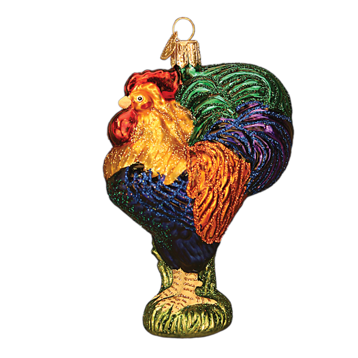 Heirloom Rooster 16092 Old World Christmas Ornament
