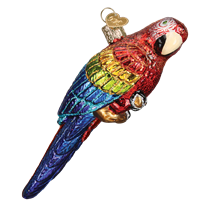 Tropical Parrot 16119 Old World Christmas Ornament