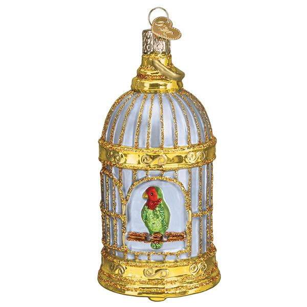 Vintage Bird Cage 16127  Old World Christmas Ornament