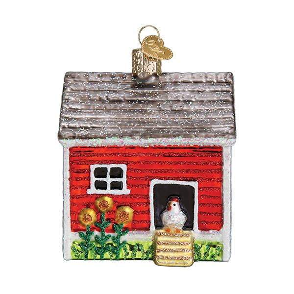 Chicken Coop Old World Christmas Ornament 16128
