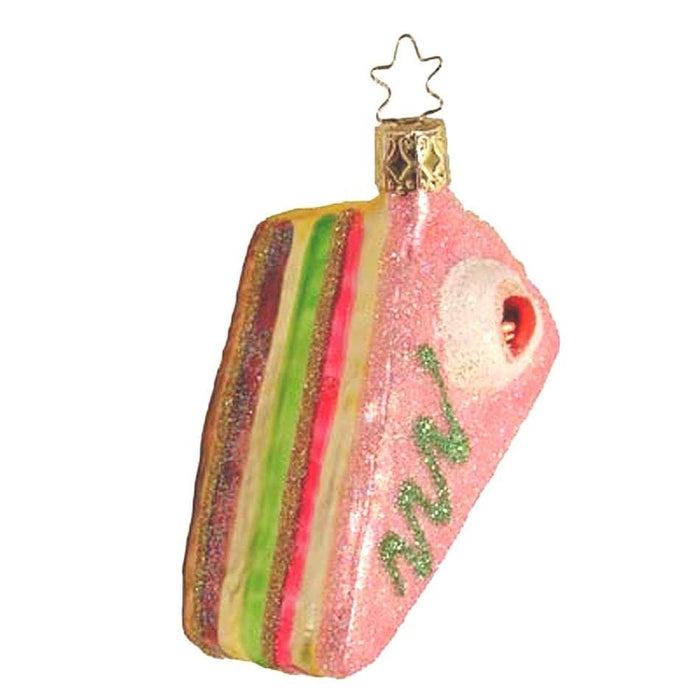 Land of Sweets Trifle Pink Cake Ornament Inge-Glas 2-094-06