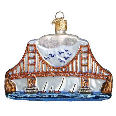 Golden Gate Bridge Old World Christmas Ornament 20068