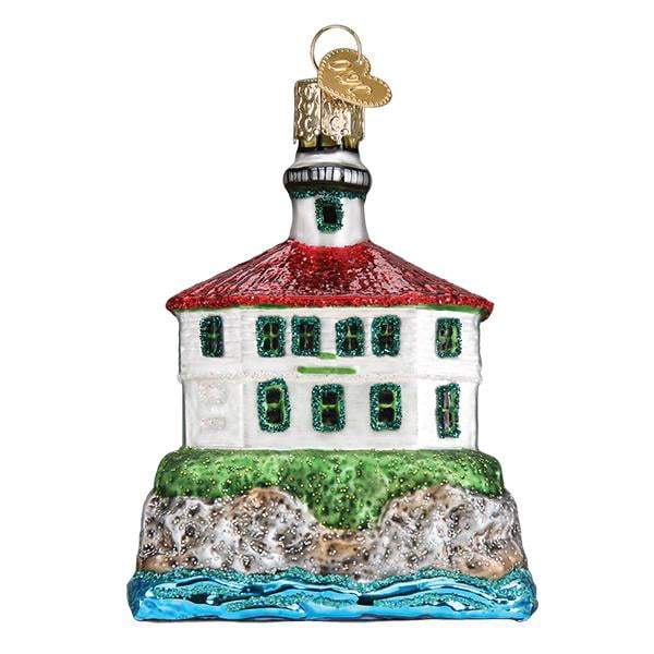 Eldred Rock Lighthouse 20114 Old World Christmas Ornament