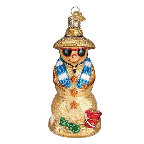 Sand Snowman 24188 Old World Christmas Ornament