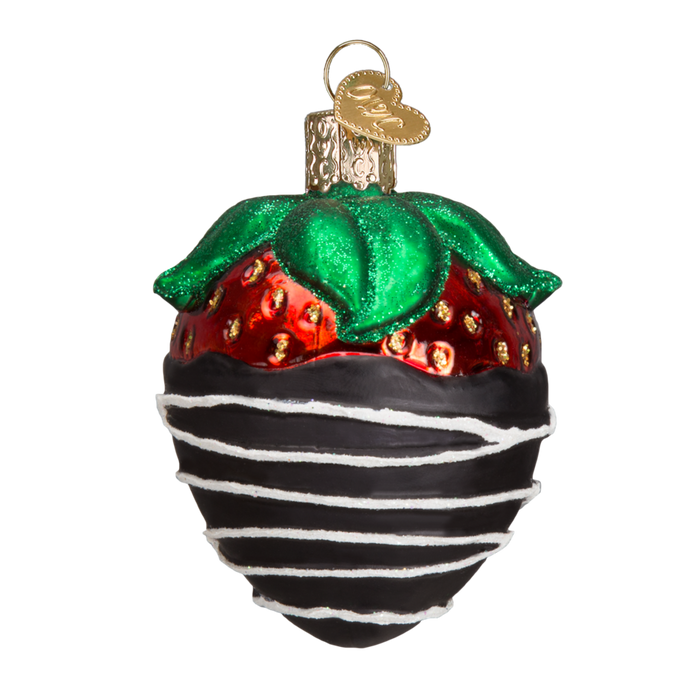 Chocolate Dipped Strawberry 28116 Old World Christmas Ornament