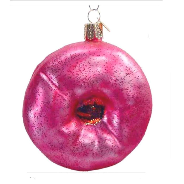 Pink Frosted Donut Old World Christmas Ornament 32057