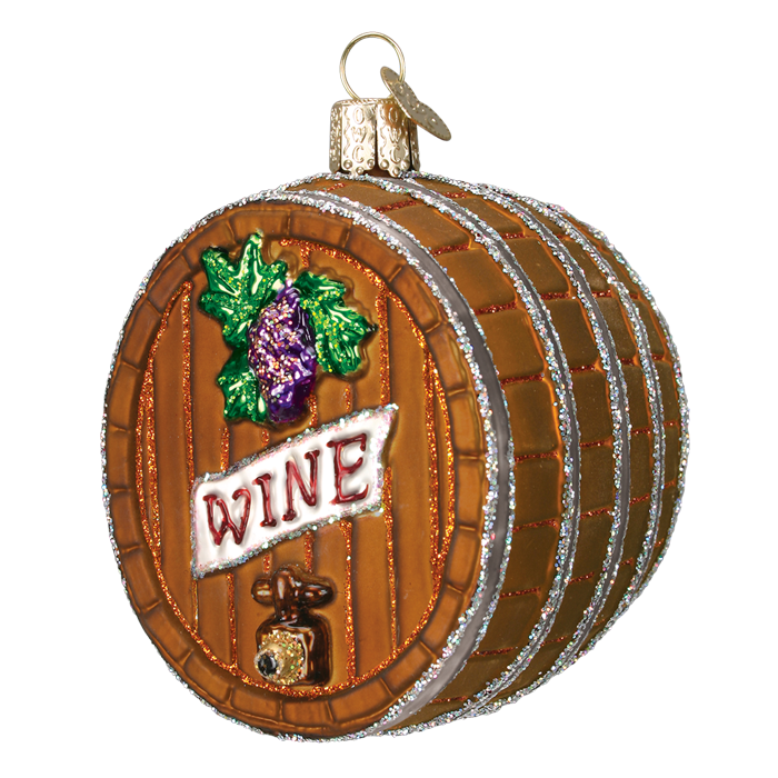 Wine Barrel 32067 Old World Christmas Ornament