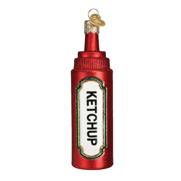Squeeze Ketchup Bottle 32184 Old World Christmas Ornament