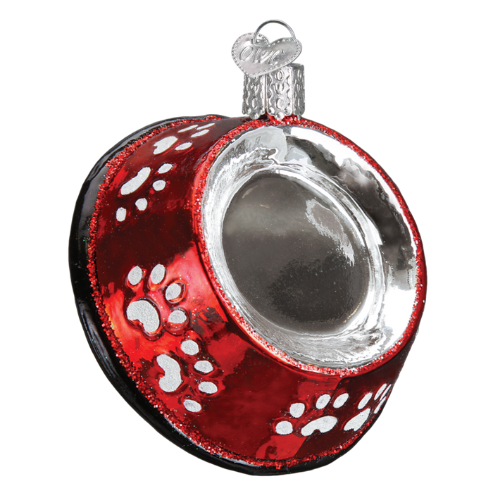 Dog Bowl 32285 Old World Christmas Ornament