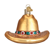 Cowboy Hat 32354 Old World Christmas Ornament