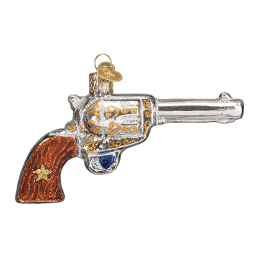 Western Revolver 36196 Old World Christmas Ornament