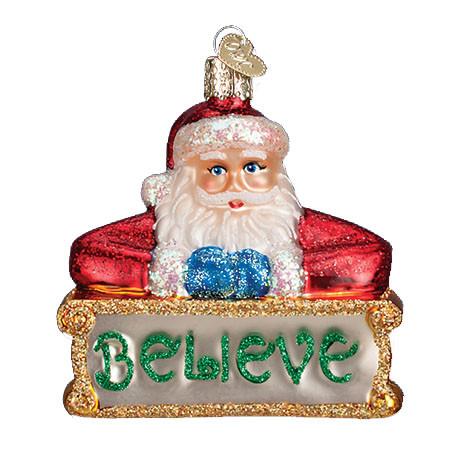 Believe Santa 40262 Old World Christmas Ornament