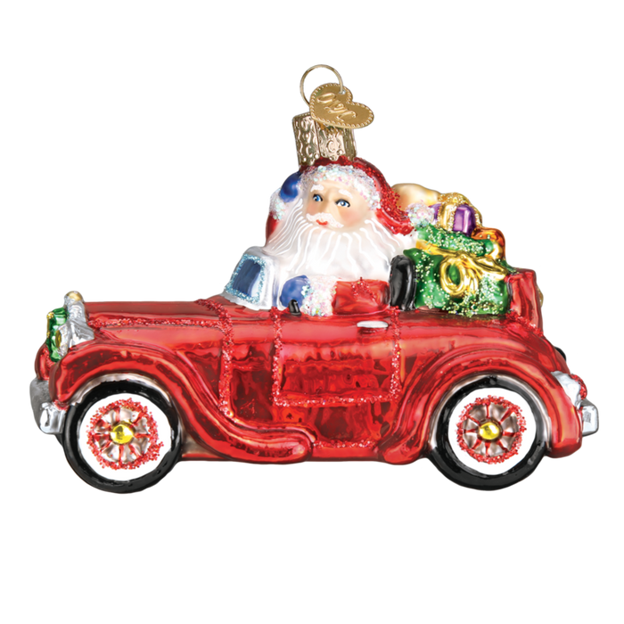 Santa in Antique Car 40302 Old World Christmas Ornament