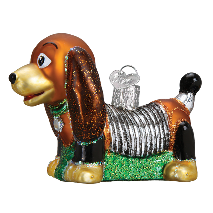 Toy Coil Dog 44098 Old World Christmas Ornament