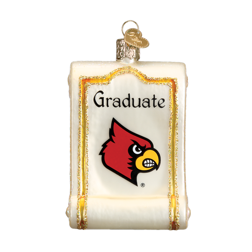 Louisville Diploma 61712 Old World Christmas Ornament