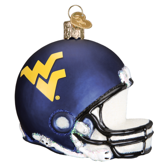 West Virginia Football Helmet 63617 Old World Christmas Ornament