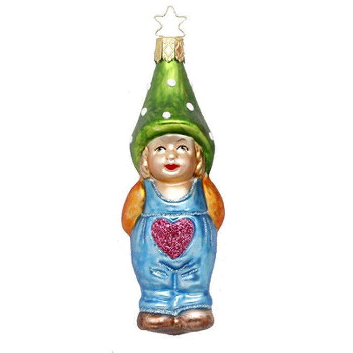 Willi Gnome Christmas Ornament Inge-Glas 68572