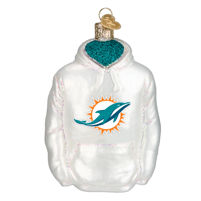 Miami Dolphins Hoodie 71803 Old World Christmas Ornament