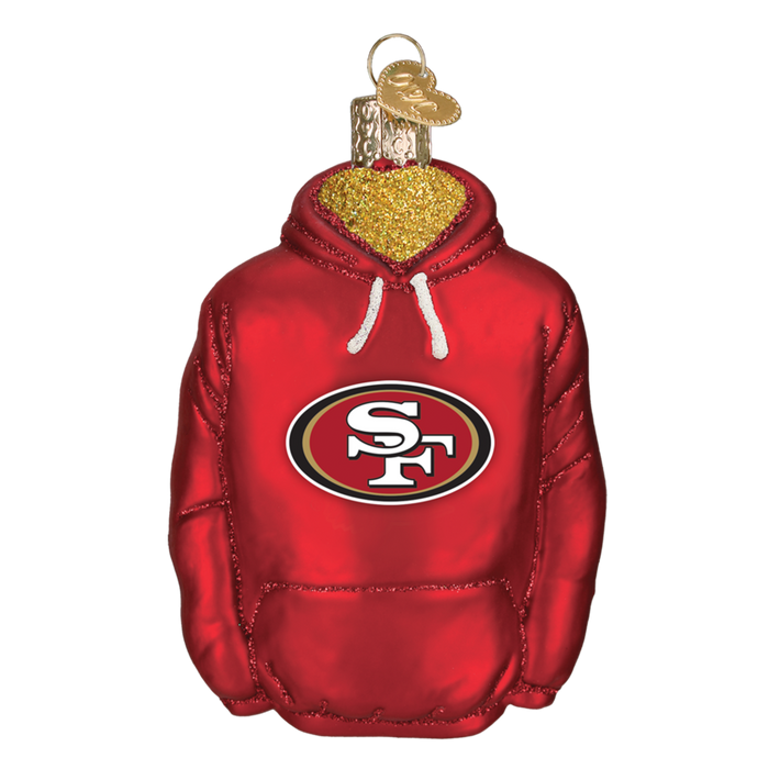 San Francisco 49ERS Hoodie 72803 Old World Christmas Ornament